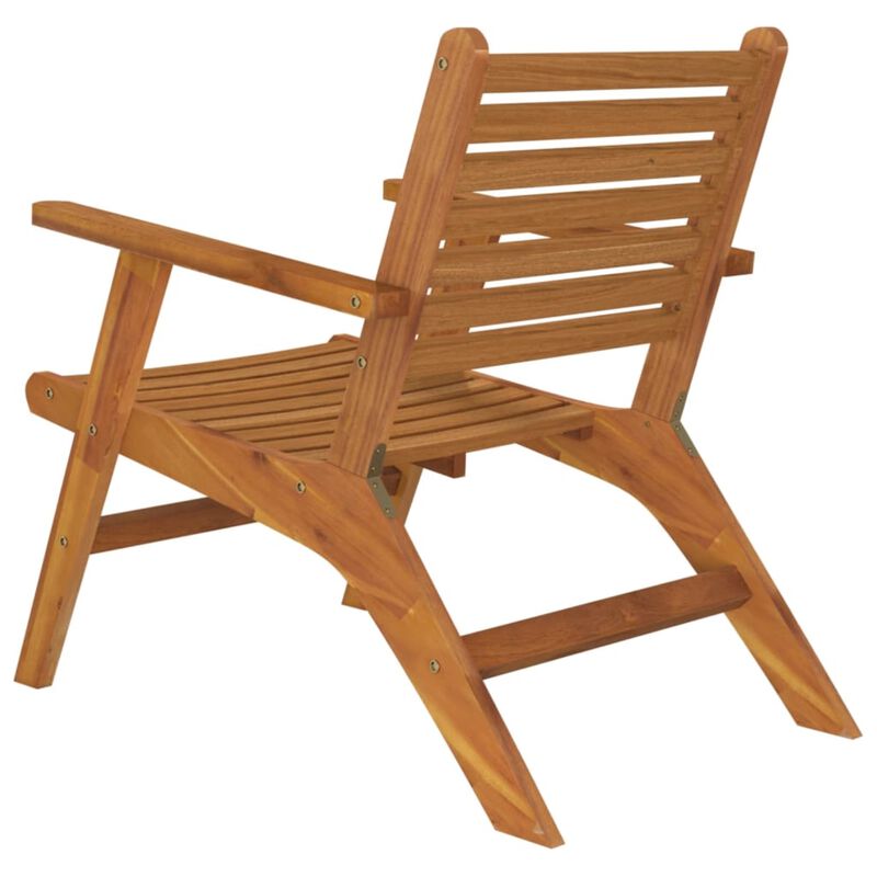 vidaXL Patio Chairs 2 pcs Solid Acacia Wood