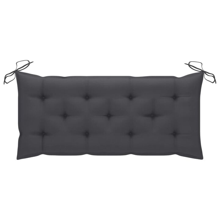 vidaXL Garden Bench Cushion Anthracite 47.2"x19.7"x2.8" Fabric