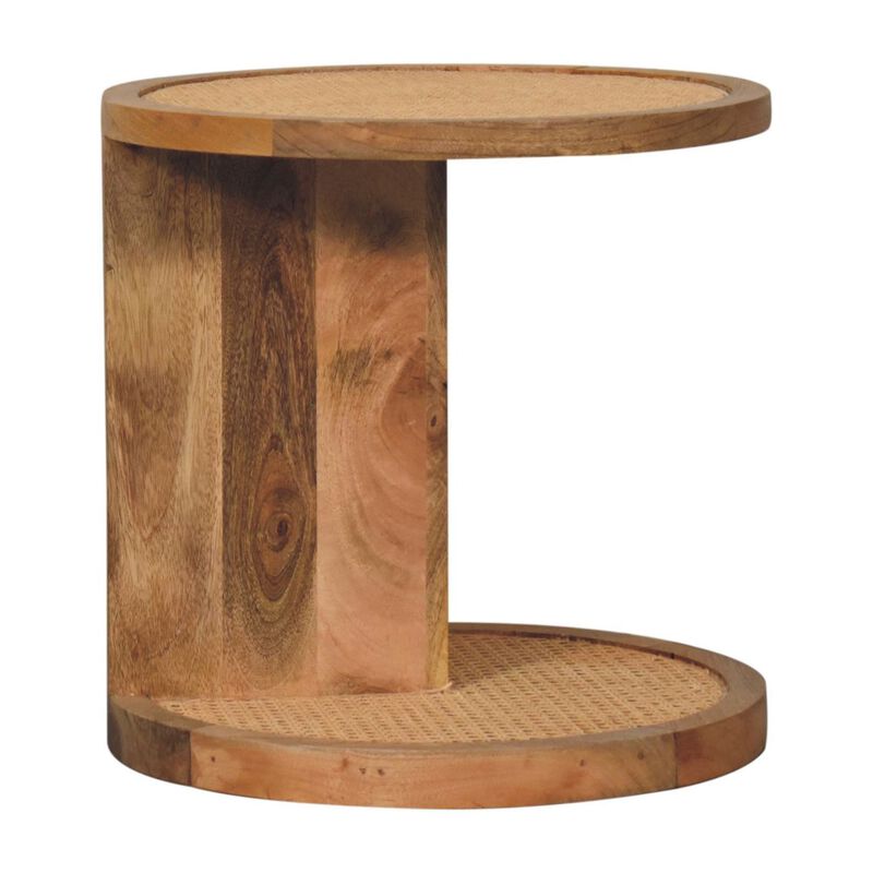 Artisan Furniture Solid Wood Close-knit Corner End Table