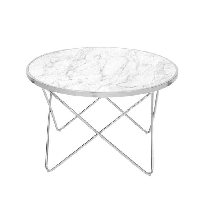 Teamson Home - Faux Marble Coffee Table
