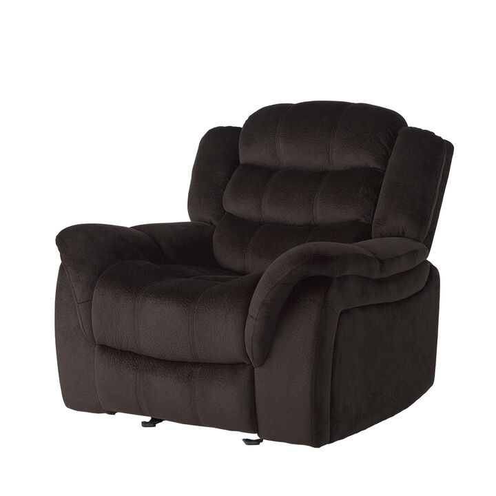 Merax Classic Design Plush Fabric Glider Recliner Chair