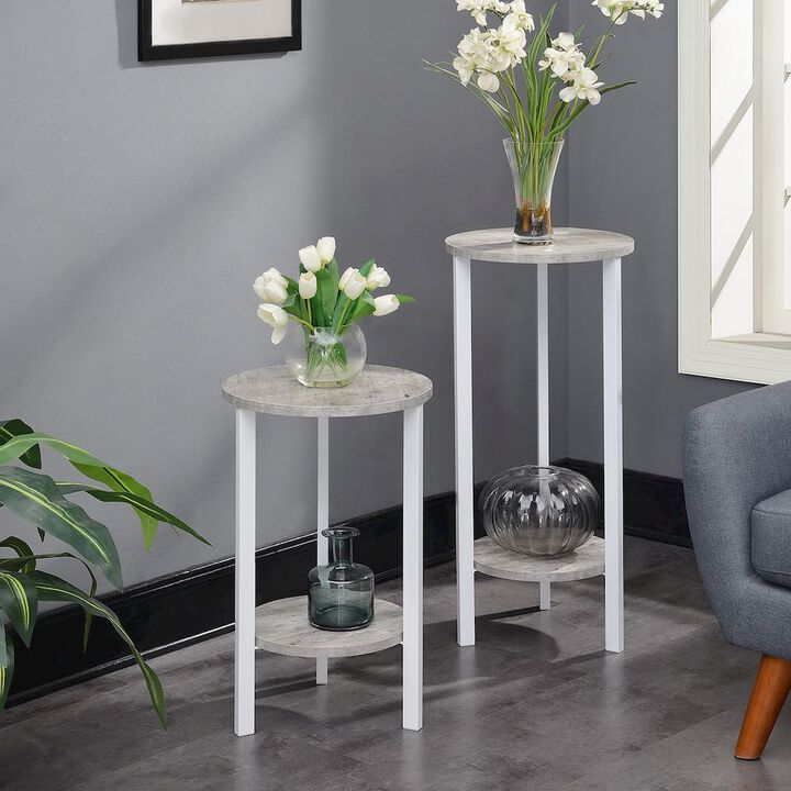 Convience Concept, Inc. Graystone 31 inch 2 Tier Plant Stand