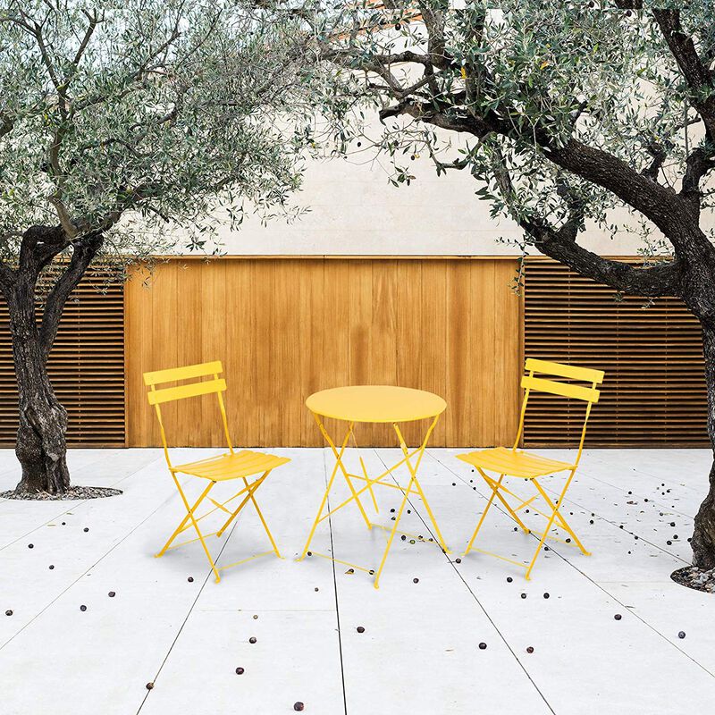MONDAWE 3-Piece All-Weather Bistro Set - Perfect for Outdoor Dining and Relaxation