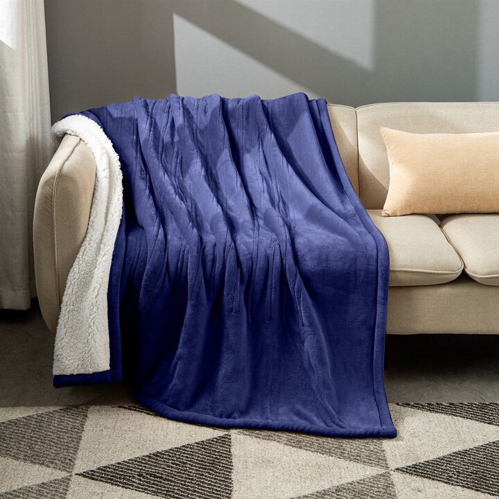 Sherpa Heated Electric Throw Blanket – Adjustable Heat for Personalized Comfort