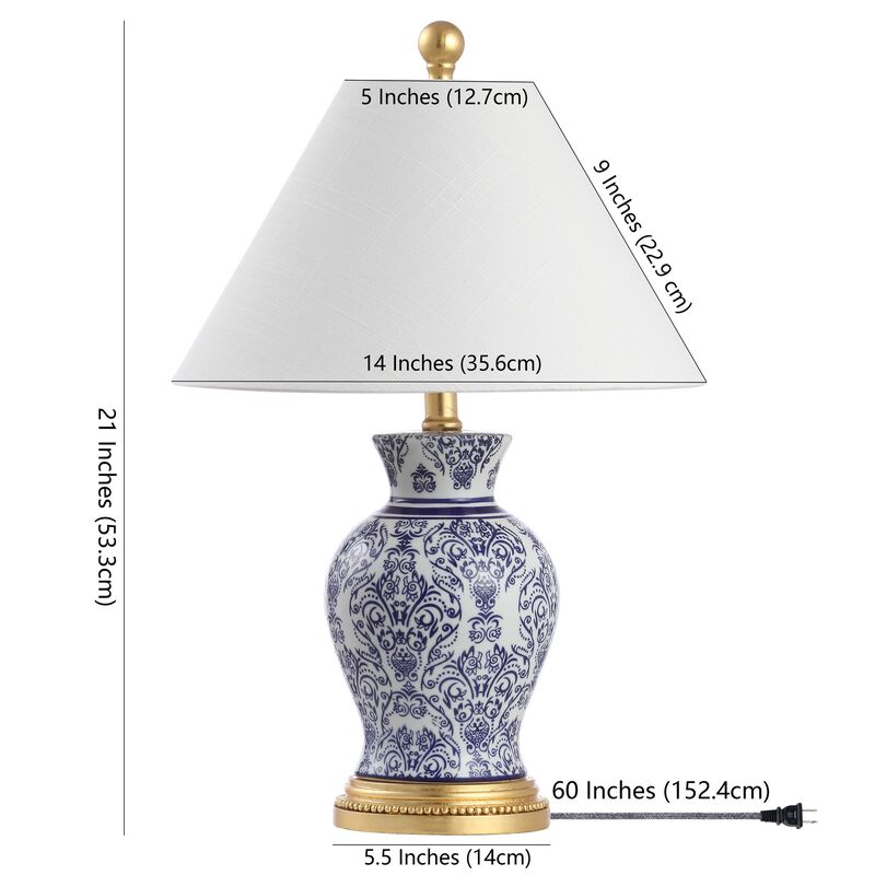 Xia Ceramic/Iron Classic Modern LED Table Lamp