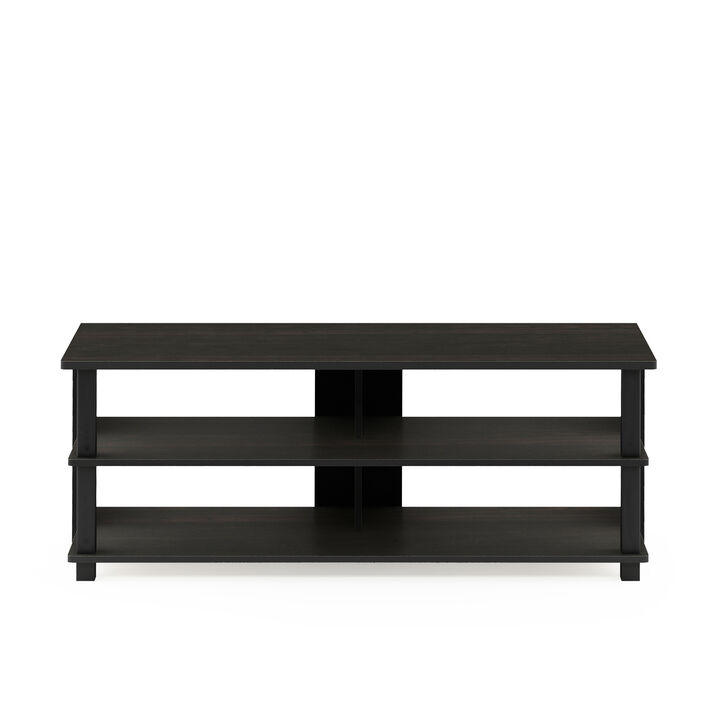 Furinno Furinno Sully 3-Tier TV Stand for TV up to 50, Espresso/Black, 17077EX/BK