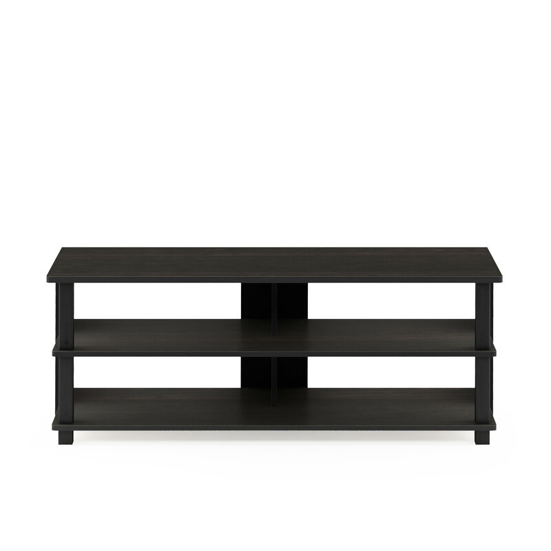 Furinno Furinno Sully 3-Tier TV Stand for TV up to 50, Espresso/Black, 17077EX/BK