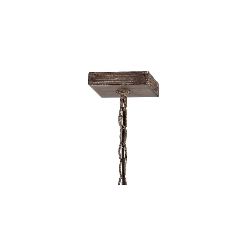 Magnolia 6-Light Adjustable Iron Rustic Farmhouse LED Pendant