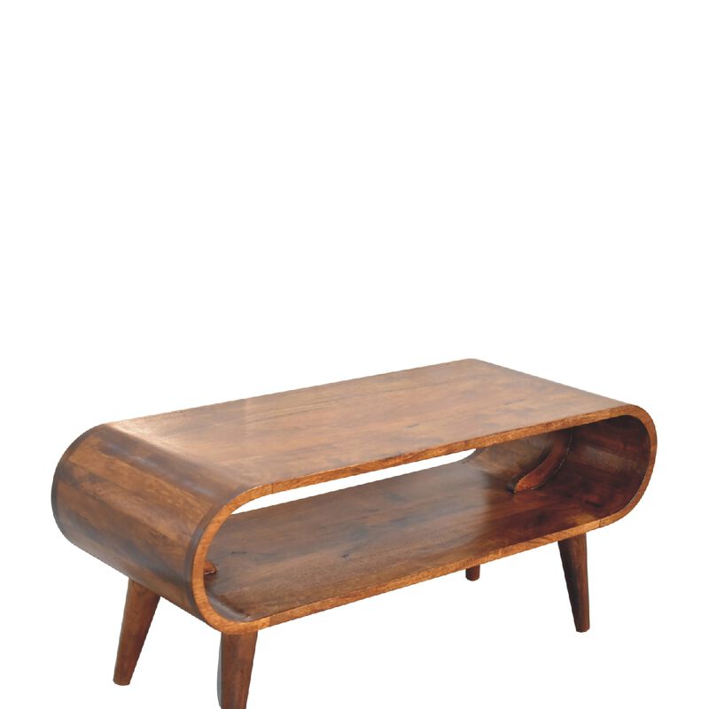 Amaya  Solid Wood Chestnut Coffee Table