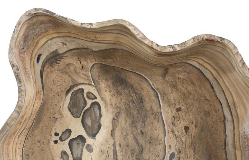 Cast Wall Large Onyx Bowl in Faux Finish