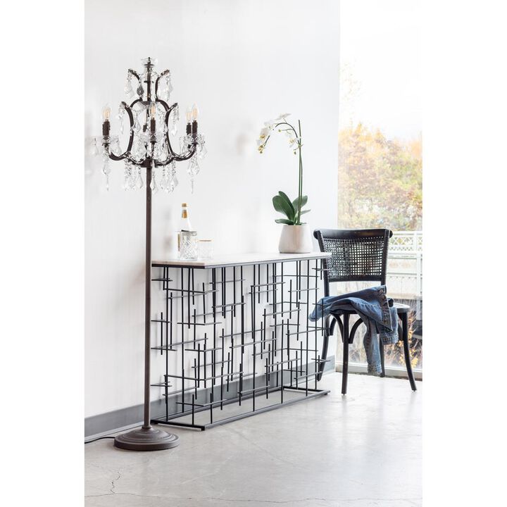Rustic Black Churchill Dining Chair - Set of 2, Belen Kox