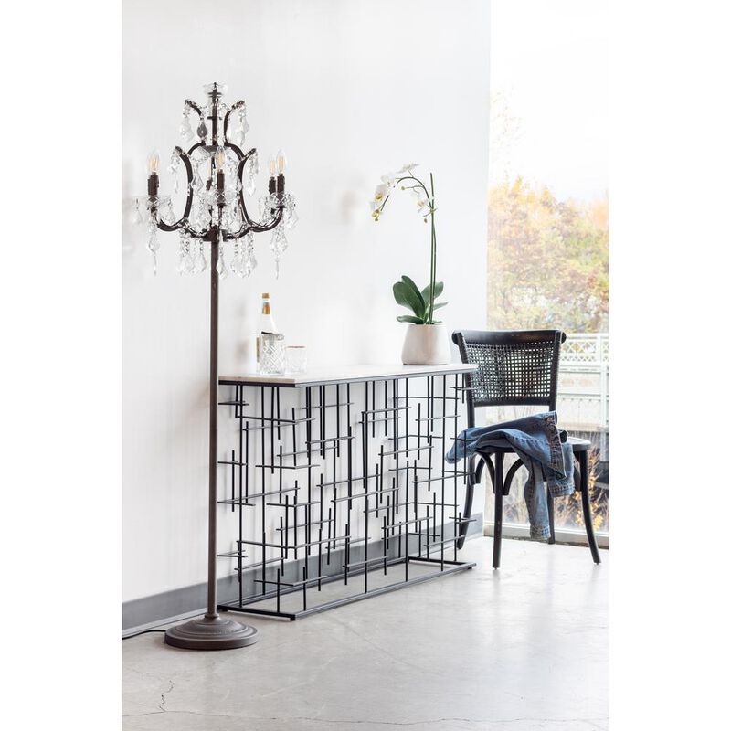 Rustic Black Churchill Dining Chair - Set of 2, Belen Kox