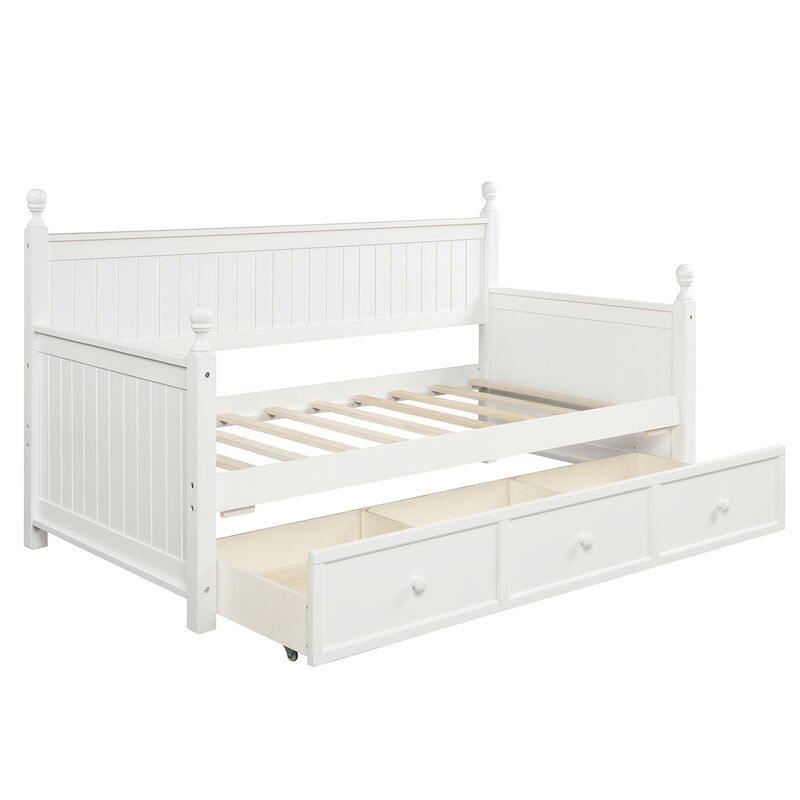 Merax Wood Daybed with Three Drawers