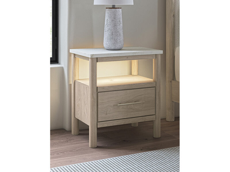 Cadmori 24" One-Drawer Charging Nightstand