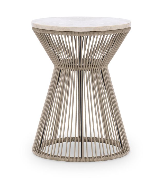 Biscayne Round Rope End Table