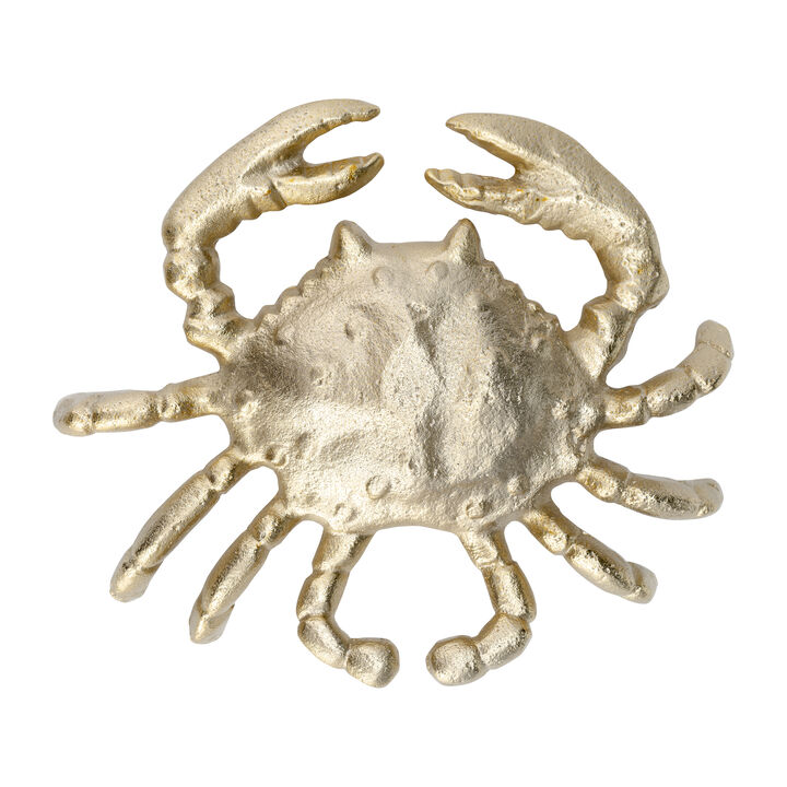 Gold Metal Crab Figurine