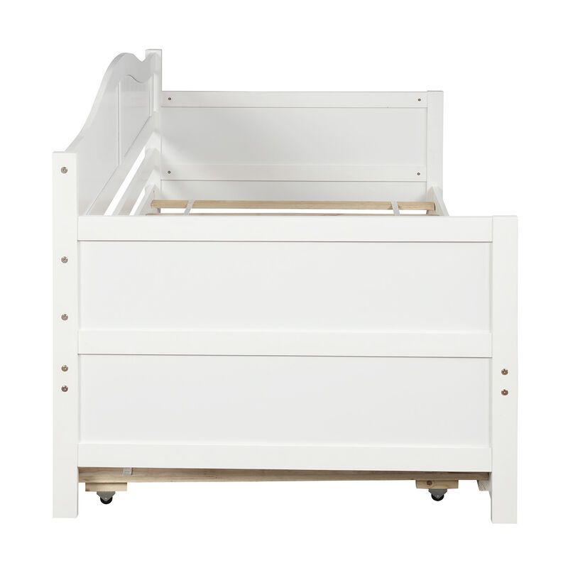 Merax Wooden Daybed with Trundle Bed