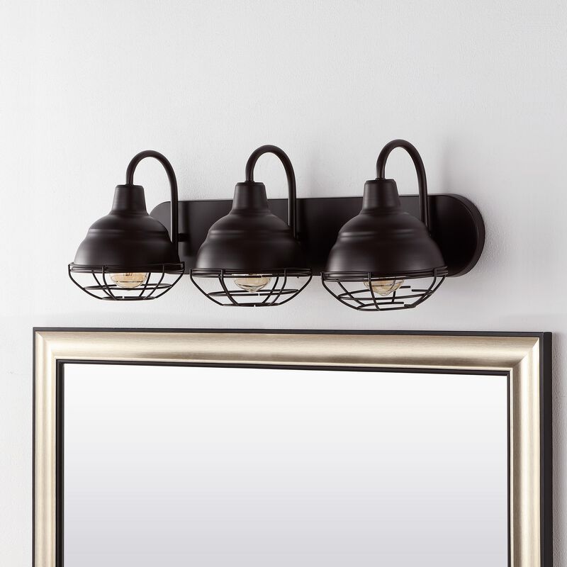 Levi Industrial Farmhouse Iron LED Vanity