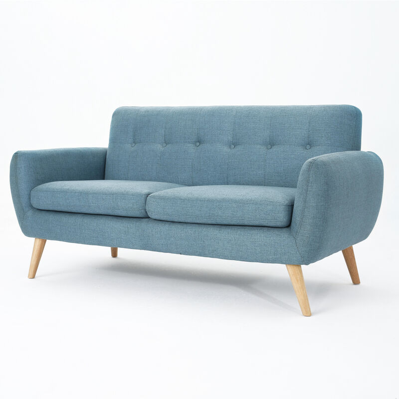 Merax Modern Fabric Loveseat Sofa