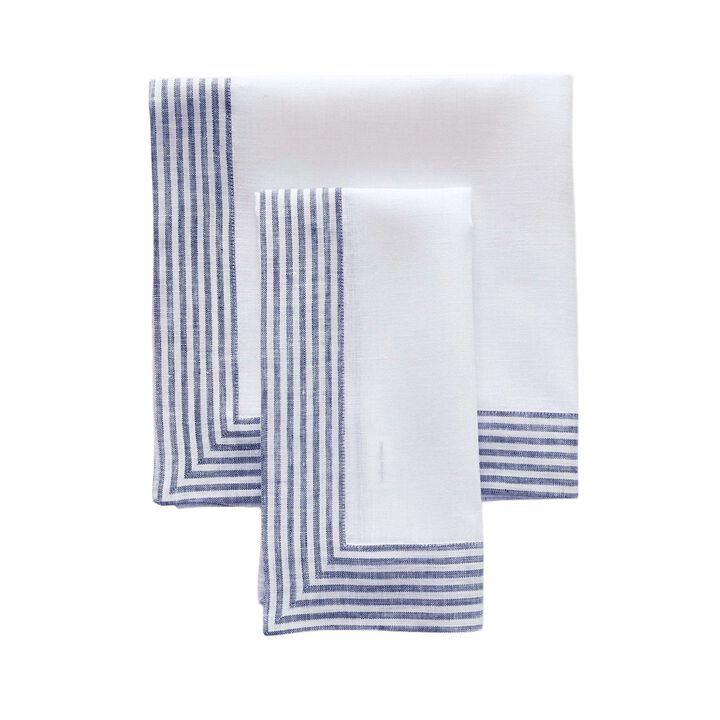 Solino Home 100% Pure Linen Dinner Napkins 20 x 20 Inch Set of 4 | Lucca