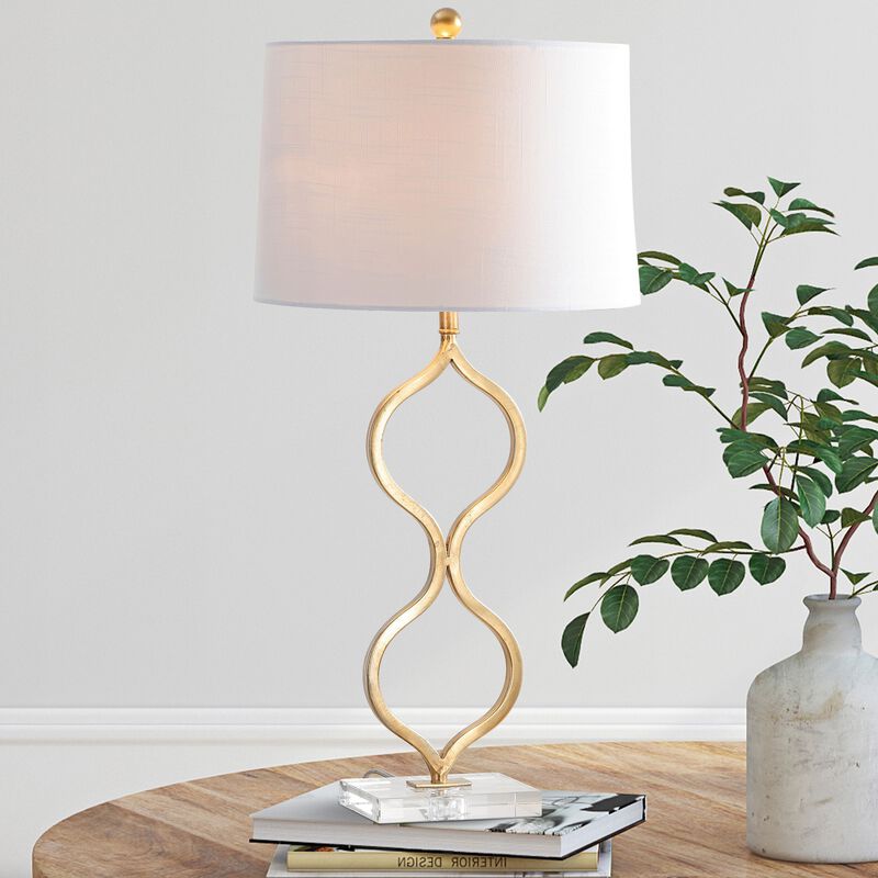 Levi Metal/Crystal LED Table Lamp