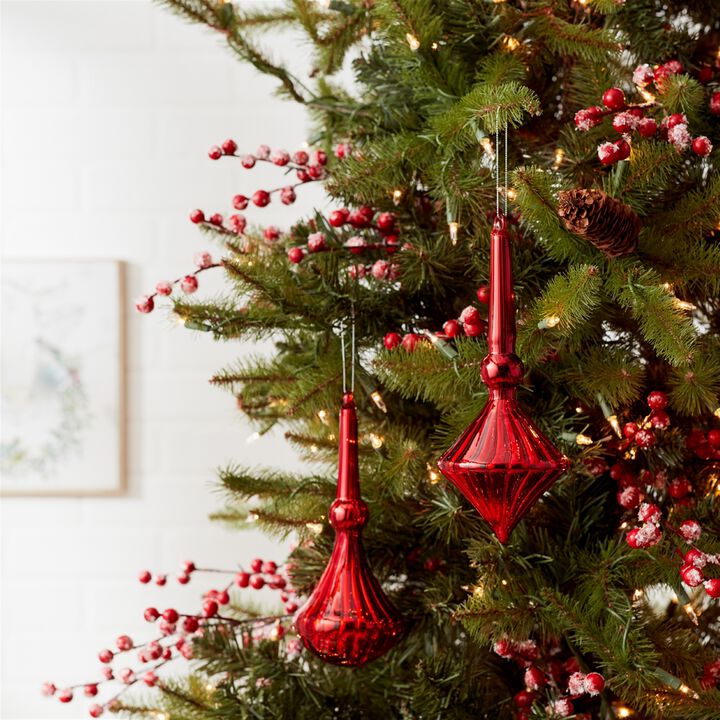 Drop Christmas Ornament for Holiday Tree Decoration (Set of 6)