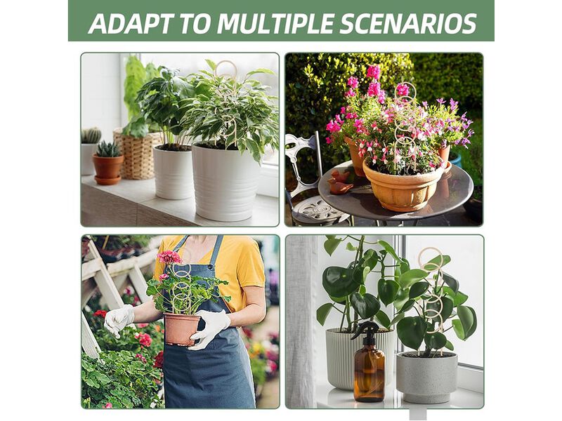 OYOEETD Small Garden Trellis for Potted Plants,with Moisture-Proof Layer Plant Stakes
