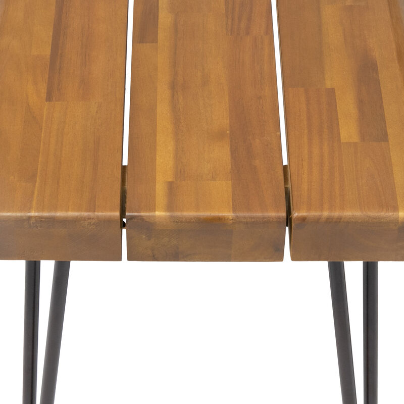 Merax Outdoor Acacia Wood Bench Chair