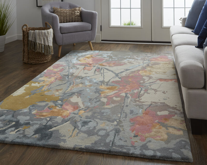 Dafney 8867F Blue/Pink/Gray 8' x 10' Rug