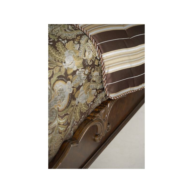 Michael Amini Windsor Court Eastern King Masion Bed - Vintage Fruitwood
