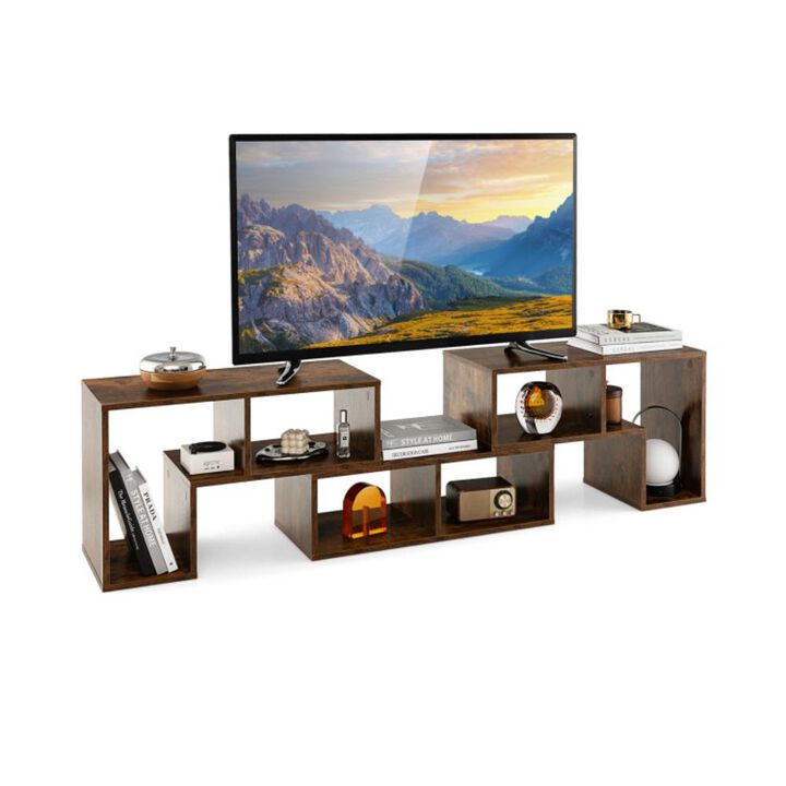 Hivvago 3 Pieces Console TV Stand for TVs up to 65 Inch with Shelves