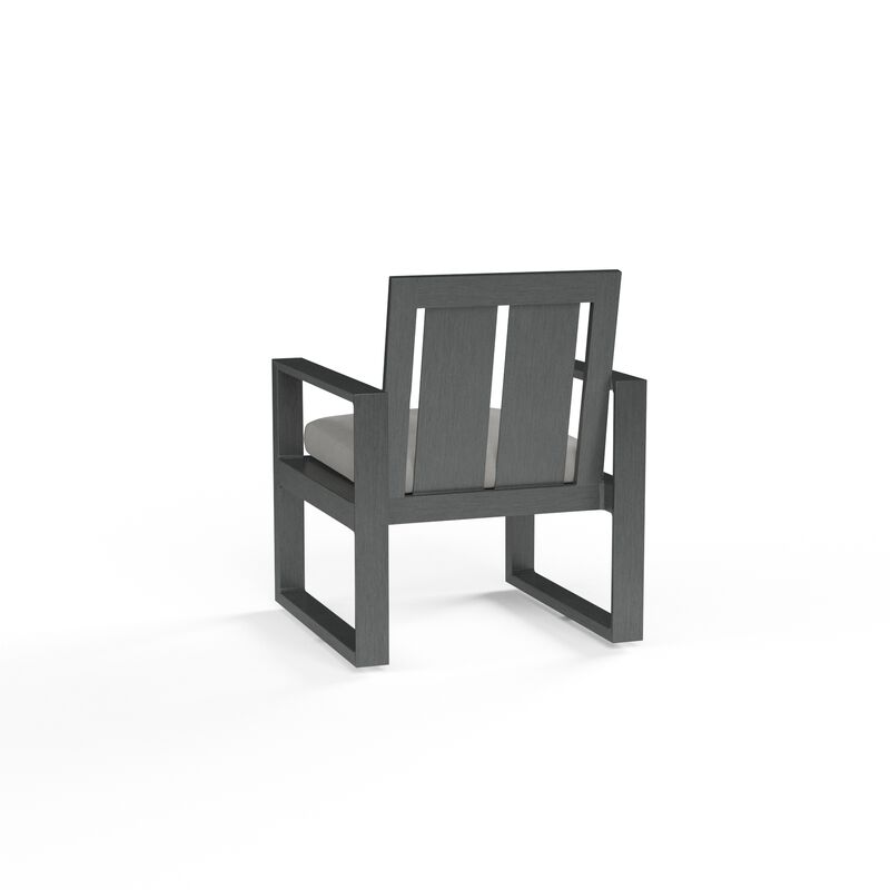 Redondo Dining Chair in Cast Silver, No Welt