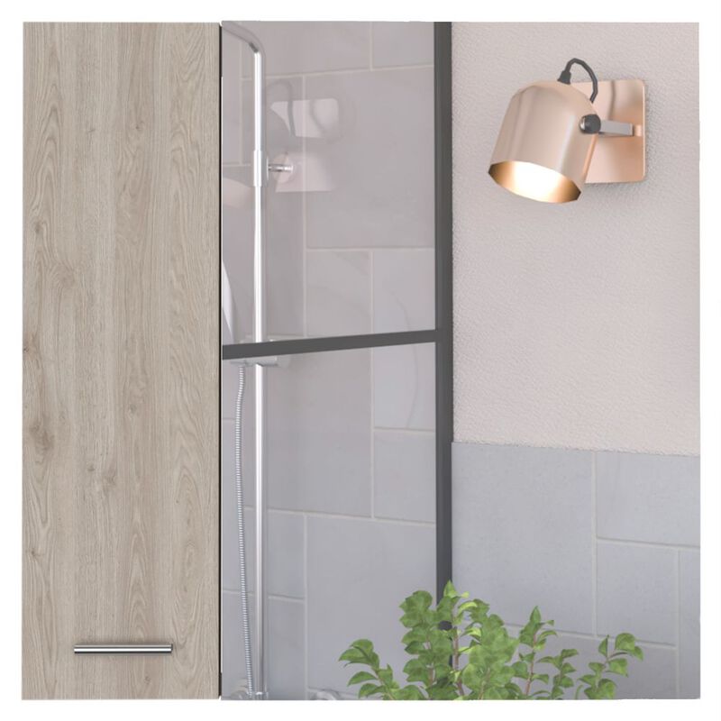 Medicine Cabinet Prague, Bathroom, Light Gray