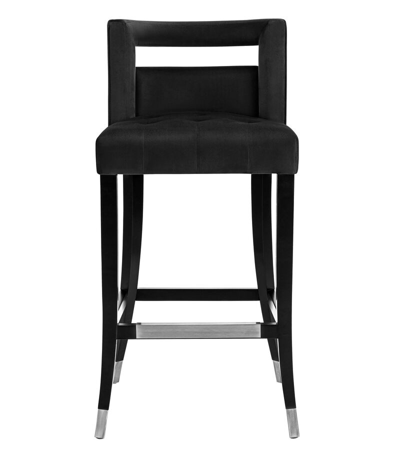 Hart Navy Velvet Bar Stool