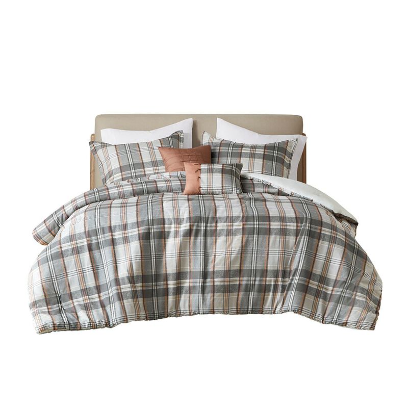 Gracie Mills Simone Plaid Comforter Set - Full/Queen