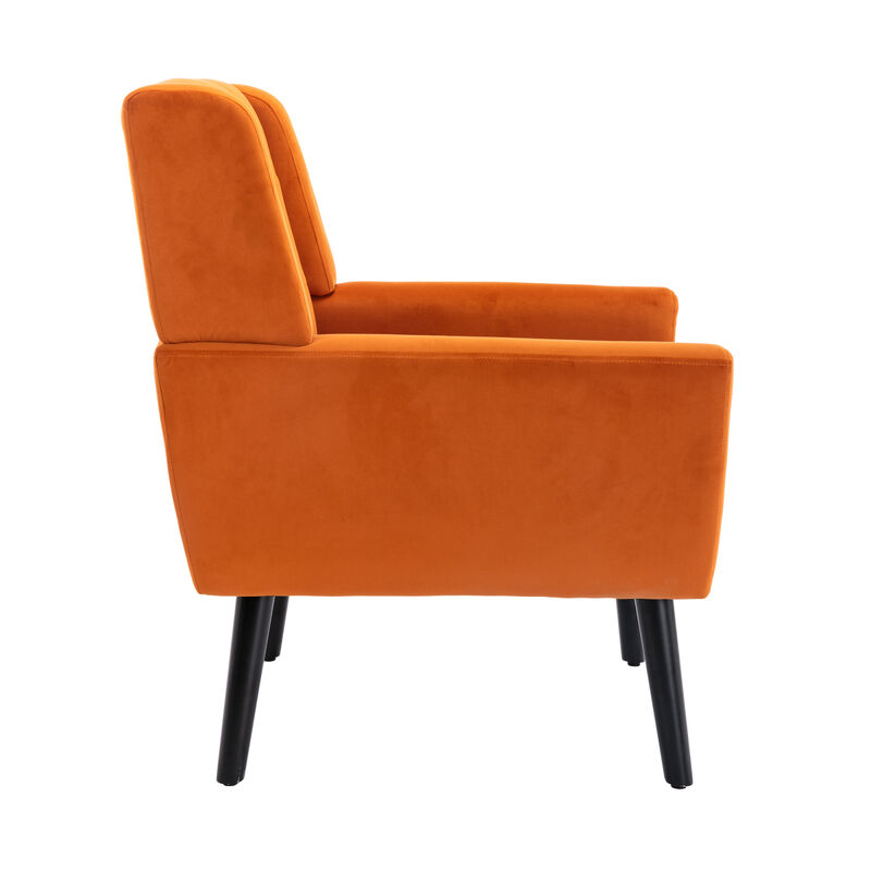 Modern Soft Velvet Material Ergonomics Accent Chair Living Room Chair Bedroom Chair Home Chair