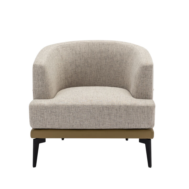 Merax Modern  Barrel Chair Upholstered Accent Chair