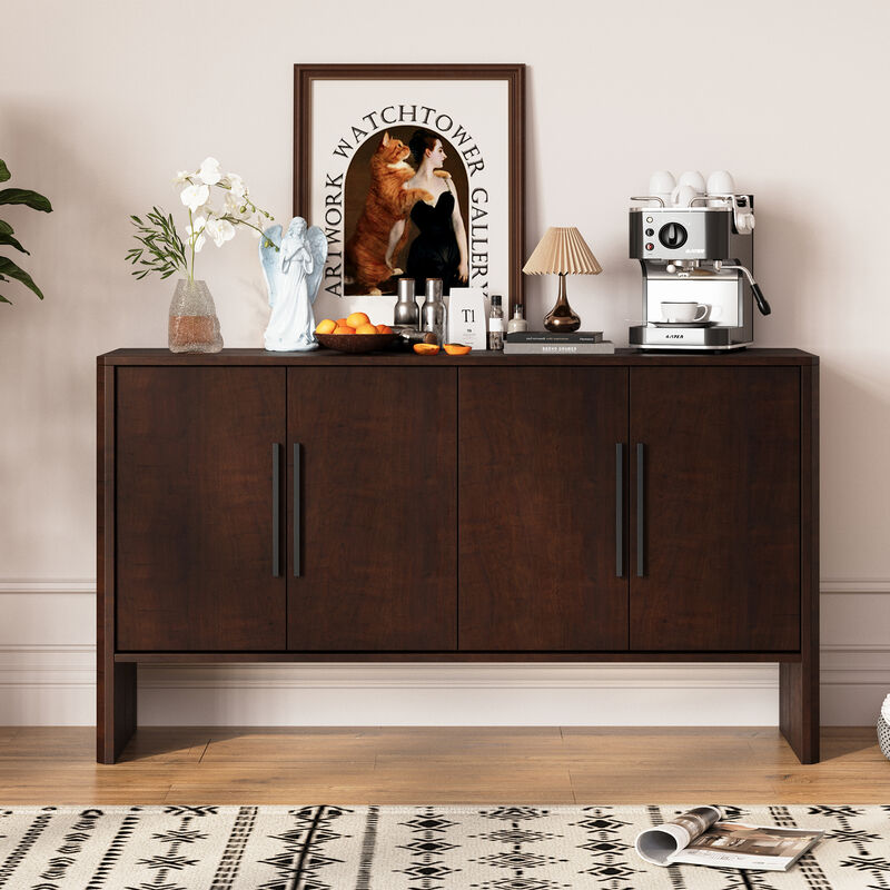 Merax Retro Sideboard Cabinet with Adjustable Shelves