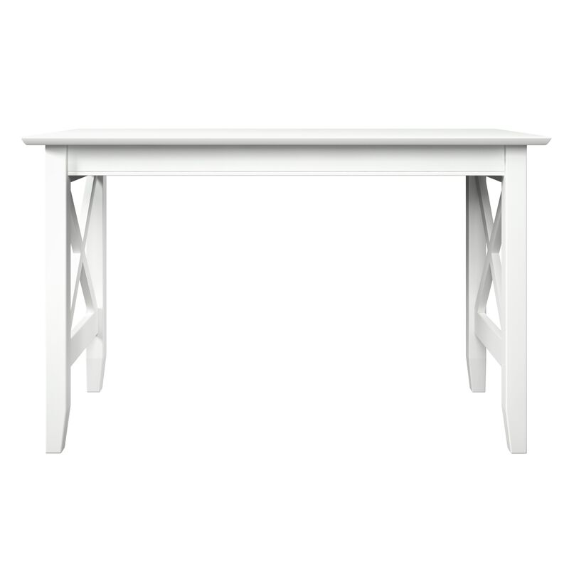 Atlantic Furniture X Design Desk with Surface Mount USB Charger in White