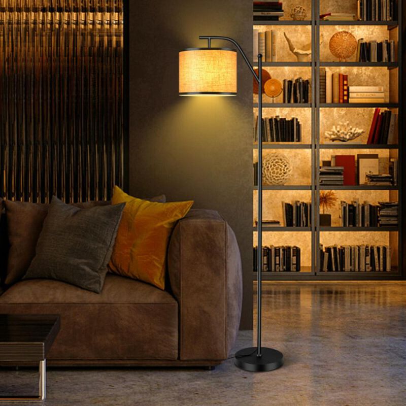 Hivvago Standing Floor Lamp with Adjustable Head for Living Room and Bedroom