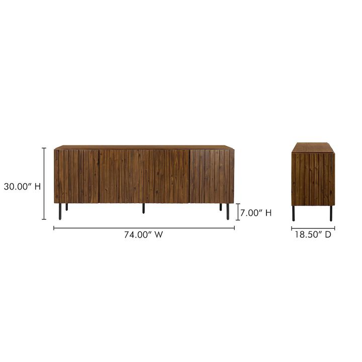 Moe's Lincoln Sideboard Brown