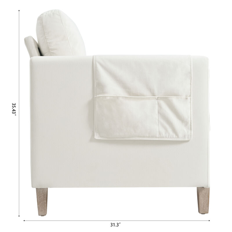 Durable Three-Seater Sofa with Soft Cushions