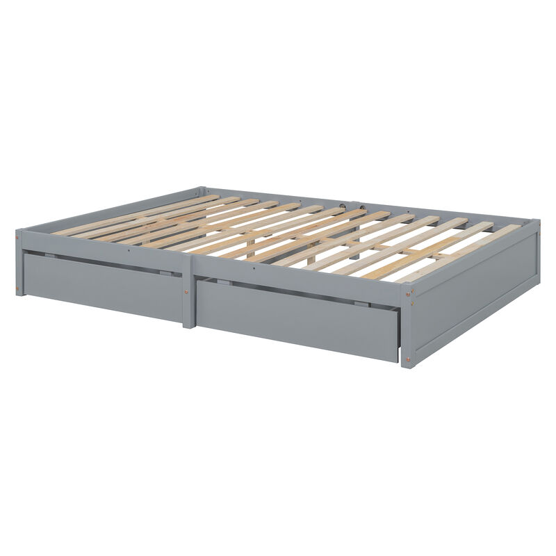 Merax Wood Daybed with Fence Guardrails