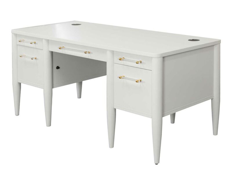 Shasta 66" Half Pedestal Desk