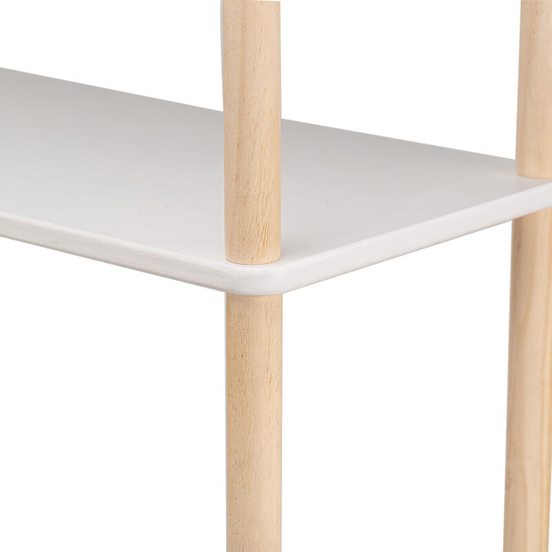 Modern Scandinavian 5-Level Wooden Bookshelf Etagere