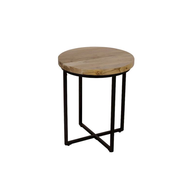Jofran Ames Solid Wood Modern 20 Round End Table
