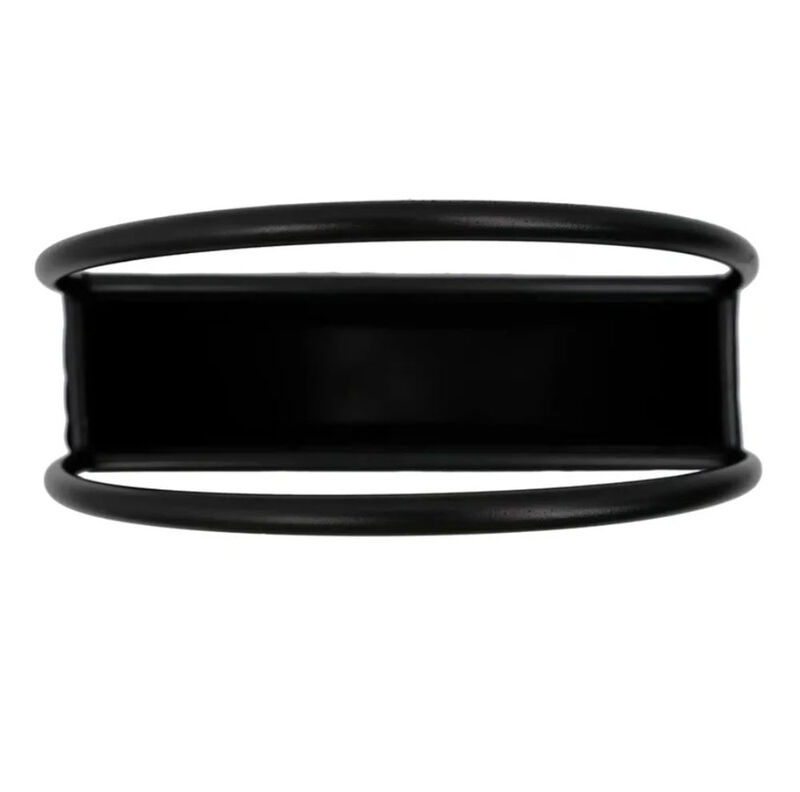 Premium Floating Half Moon / Semi Circle Metal Wall Planter | Onyx Black 45cm / 17.5"