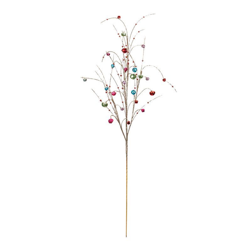 Jingle Bell Spray Set of 2 – Iron Holiday Decor for Christmas Home, Table, and Mantel