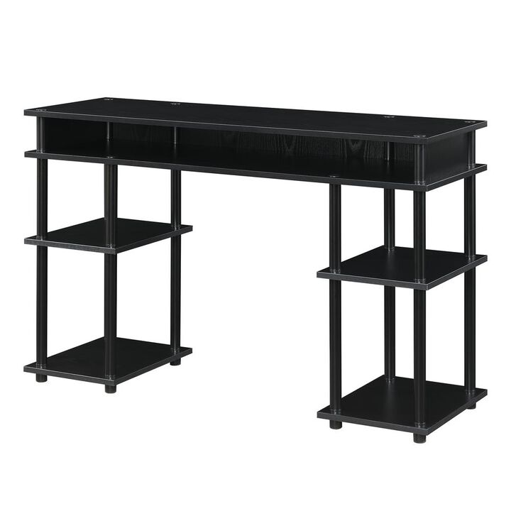 Convience Concept, Inc. Designs2Go No Tools Student Desk with Shelves - Black