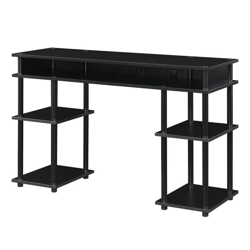 Convience Concept, Inc. Designs2Go No Tools Student Desk with Shelves - Black